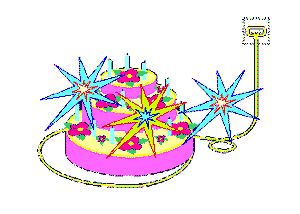 gif anniversaire gateau